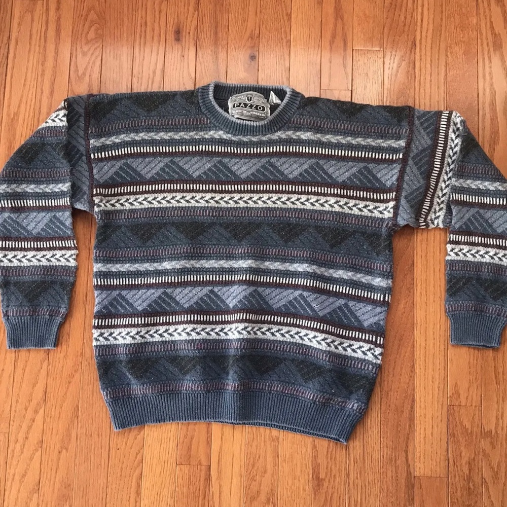 Vintage 90s Pazzo Bill Cosby Sopranos Sweater Coogi Style